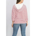 Style and Co Striped Lace-up Hoodie by Vanessa Jane