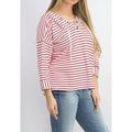 Style and Co Striped Lace-up Hoodie by Vanessa Jane