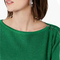 Bar III Women's Ribbed Zipper Sleeve Sweater by Vanessa Jane