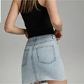 Cotton on Classic Stretch Denim Mini Skirt Brooklyn Blue by Vanessa Jane