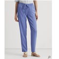 Lauren Ralph Lauren Cropped Georgette Pants – Blue Loch, Size Large by Vanessa Jane