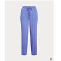 Lauren Ralph Lauren Cropped Georgette Pants – Blue Loch, Size Large by Vanessa Jane