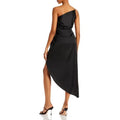 Aqua One Shoulder Asymmetric MIDI Dress, Large by Vanessa Jane