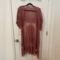 Rebellion Again Mauve Long Lace Kimono Duster by Vanessa Jane