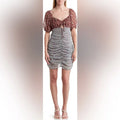 Free People Tessa Floral Print Ruched Dress, Size Medium by Vanessa Jane