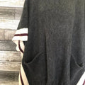Steve Madden Metallic-Stripe Fringe Poncho, OS by Vanessa Jane
