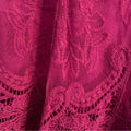 Ultra Pink Embroidered Tunic Top, Size Medium by Vanessa Jane