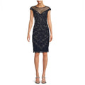 Adrianna Papell Womens Beaded Illusion Yoke Dress, Size 4 by Vanessa Jane