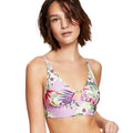 Salt+ Cove Juniors Printed Front-Tab Bikini Top, Size Medium by Vanessa Jane