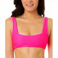 Salt + Cove Juniors Mint Spark Variegated Ribbed Bralette Bikini Top, Size Large by Vanessa Jane