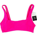 Salt + Cove Juniors Mint Spark Variegated Ribbed Bralette Bikini Top, Size Large by Vanessa Jane
