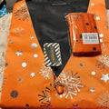 DiBanGu Orange Silver Christmas Snowflake Vest Bow Tie Set Size L by Deal US