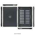 MacBook Air 13.6-inch (M3-M5) Clear/Black Case – Shock-Absorbing Corners | Raider Series by Zerodamage Sahara Case LLC