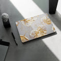 MacBook Pro Clear 14-inch (M1–M5, M5 Pro/M5 Max) Case - Gold Botanical Design by Zerodamage Sahara Case LLC