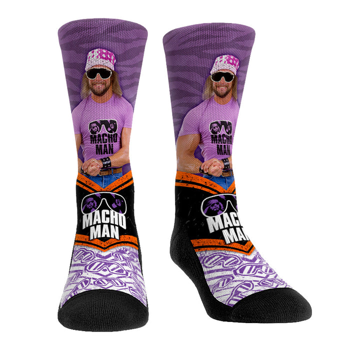 Macho Man (Purple Flex) - Walkout by Rock 'Em Socks