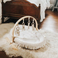 Macrame Lounge Mat & Play Gym Bundle by Finn + Emma