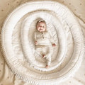 Macrame Oval Play Mat & Round Play Mat Bundle by Finn + Emma