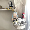 macrame toy hanging basket by Finn + Emma