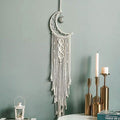 Macrame Woven Wall Hanging Boho Tapestry Moon Star Dreamcatcher Home Decor by DailySale