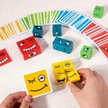 Magic Face-Changing Wooden Cube Building Blocks Set by DailySale