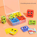 Magic Face-Changing Wooden Cube Building Blocks Set by DailySale