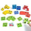 Magic Face-Changing Wooden Cube Building Blocks Set by DailySale