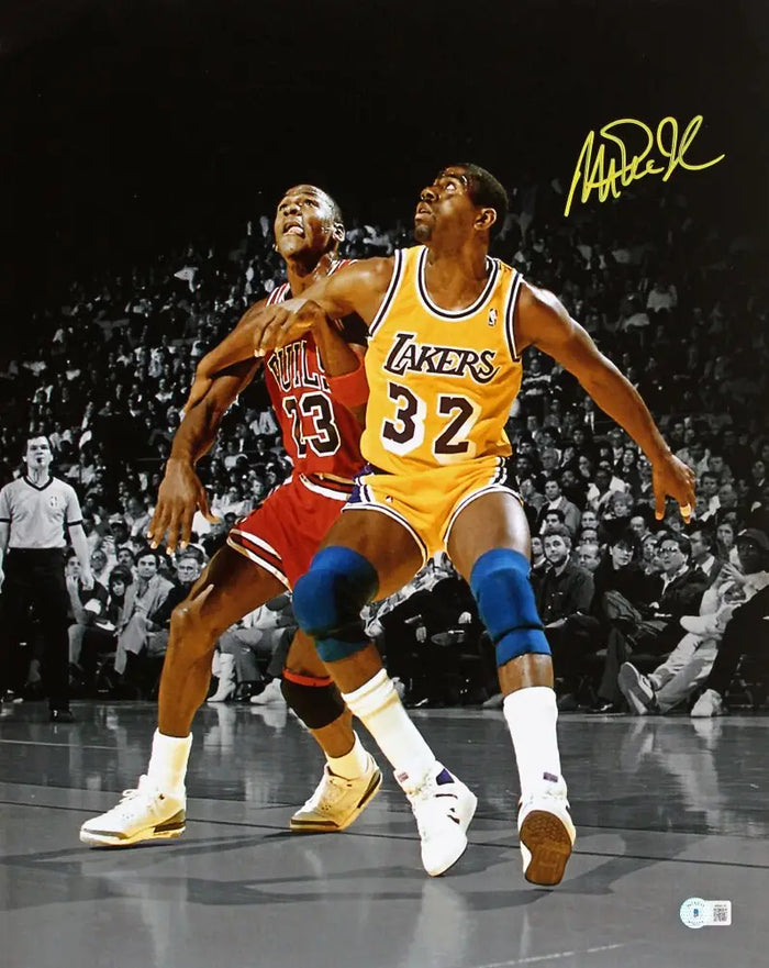 Magic Johnson Signed 16x20 Photo (Beckett) by Price Is Right Miami