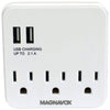 Magnavox Desk Top Multi-Functional Wall Outlet Surge Protector Charging Port