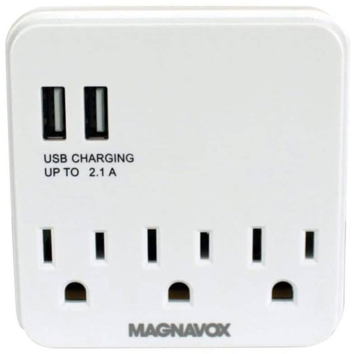 Magnavox Desk Top Multi-Functional Wall Outlet Surge Protector Charging Port by DailySale