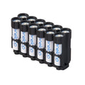 Magnetic AA 12 Pack Strip With Cradle (Carbon Fiber) by Storacell
