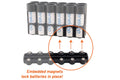 Magnetic AA 12 Pack Strip With Cradle (Carbon Fiber) by Storacell