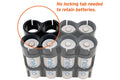 Magnetic AA 8 Pack (Carbon Fiber) by Storacell