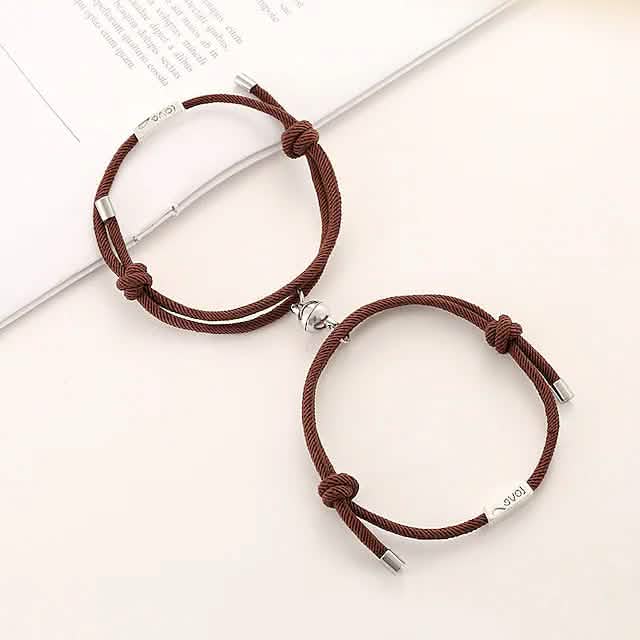 Magnetic Adjustable Simple Rope Couple Bracelet by DailySale