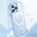Magnetic Clear Phone Case Shockproof Transparent Phone Cover by DailySale
