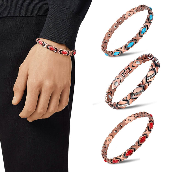 Magnetic Energy Therapy Pain Relief Copper Bracelet Unisex by DailySale