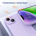 Magnetic MagSafe Case for iPhone 14 Plus with Glass Screen Protector, Silicone Case 6.7 inch by DailySale