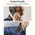 Magnetic PU Leather RFID Blocking Flip Kickstand Credit Slots Wallet Credit Cell Case Card Cover Slot Card Holder for Back of IPhone by DailySale