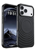 Magnetic Silicone Case for iPhone 17 Pro, Shockproof Protective Cover with Soft Microfiber Lining, Black, 6.3 by Generic