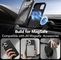 Magnetic Silicone Case for iPhone 17 Pro, Shockproof Protective Cover with Soft Microfiber Lining, Black, 6.3 by Generic