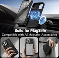 Magnetic Silicone Case for iPhone 17 Pro, Shockproof Protective Cover with Soft Microfiber Lining, Black, 6.3 by Generic