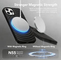 Magnetic Silicone Case for iPhone 17 Pro, Shockproof Protective Cover with Soft Microfiber Lining, Black, 6.3 by Generic