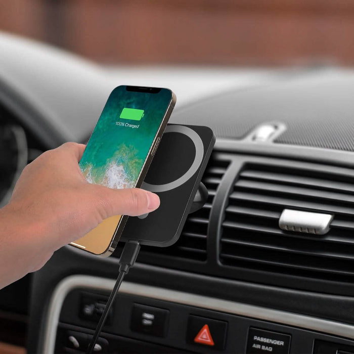 Magnetic Wireless Charger MagSafe Car Phone Mount Air Vent Holder by DailySale