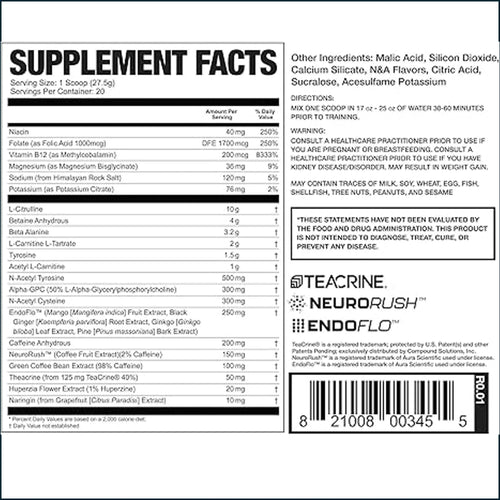 Magnum Limitless X16 Pre-WorkOut, 20 Servings by PoorBoySupplements.com
