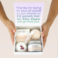 Maid of Honor Double Circle Necklace Spa Gift Box by Dear Ava