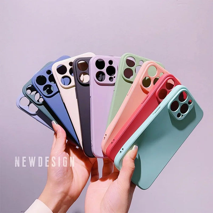 Premium Silicone iPhone Case for 13/14/15/Pro/Max/Series by Arleathercraft