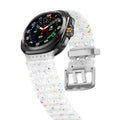 Ocean Silicone Samsung Galaxy 7 Ultra Watch Band Silver Buckle 47MM by Arleathercraft