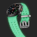 Ocean Silicone Samsung Galaxy 7 Ultra Watch Band Silver Buckle 47MM by Arleathercraft