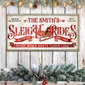 Sleigh Rides Christmas Sign III by Tailored Canvases