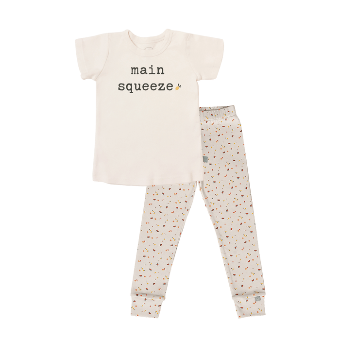short sleeve pajama set | main squeeze by Finn + Emma