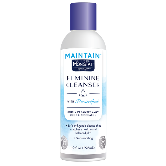 Monistat Boric Acid Intimate Skin Cleanser Wash, 10 Oz Bottle by Pasteur Pharmacy